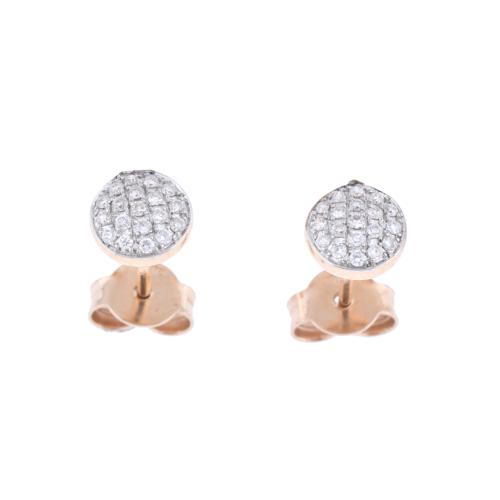 Pendientes con pavé de diamantes.