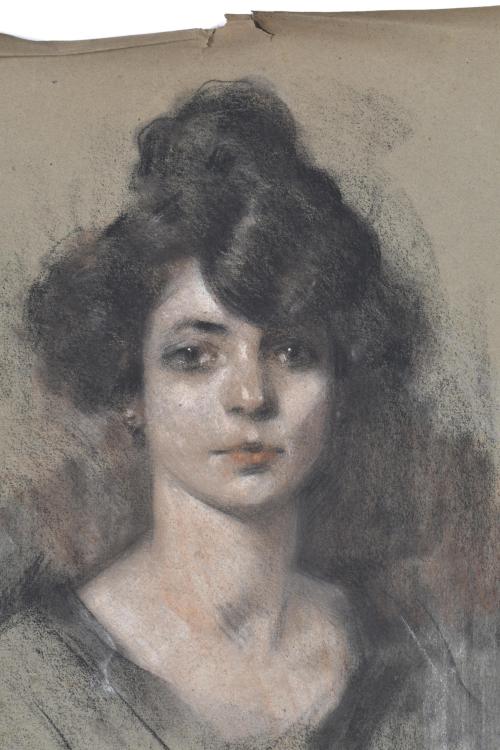 SALVATORE DI MAIUTA (XIX-XX). "Retrato femenino",1920.