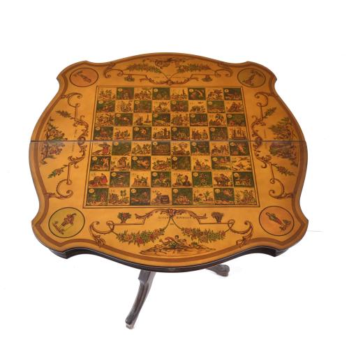 Mesa de juego desplegable italiana, circa 1960.