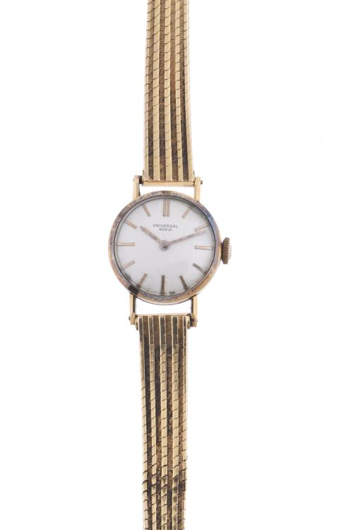 UNIVERSAL GENEVE. Reloj-joya de pulsera, circa 1960.