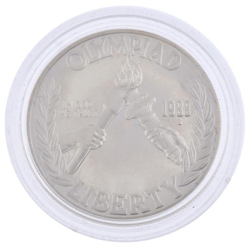 Moneda de un dollar en plata, conmemorativa de las Olimpiad