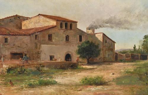 RICARD MARTI AGUILO (1868-1936) "Masía".