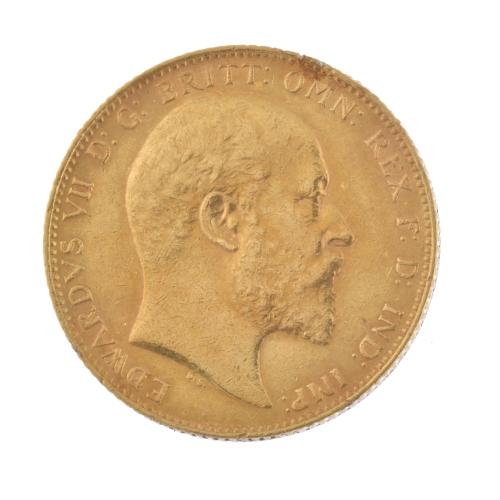 Pound coin, Edward VII, 1903.