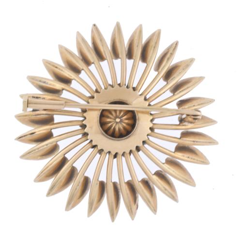 SUNYER. Noucentista floral brooch, 1950&#39;s.