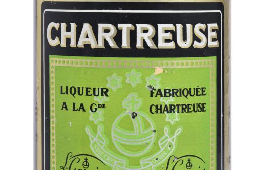 CHARTREUSE. Botella de colección, licor verde, circa 1970 -