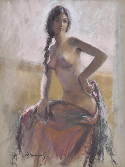 JOAN MARTÍ  ARAGONES (1936-2009). "Desnudo femenino".