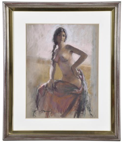 JOAN MARTÍ  ARAGONES (1936-2009). "Desnudo femenino".