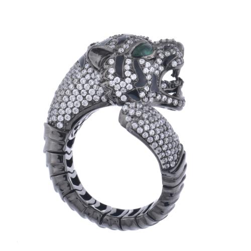 Panther-shaped ring.