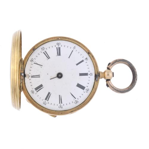 VACHERON, gold and enamel pocket watch.