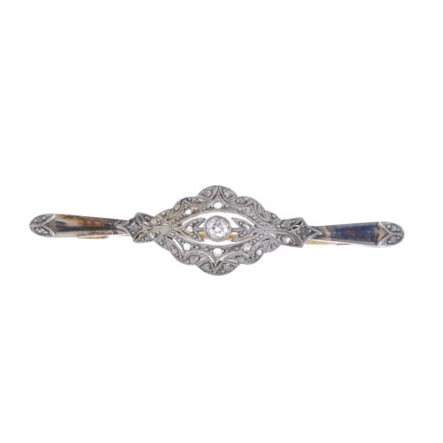 Belle Époque style diamonds brooch.