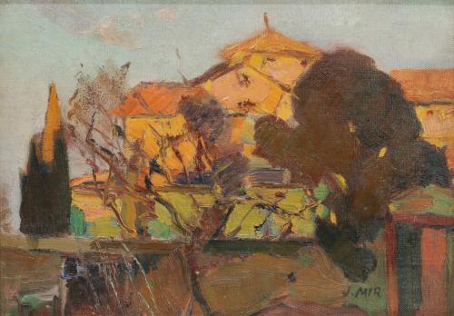 JOAQUIM MIR I TRINXET (1873-1940). "Jardín".