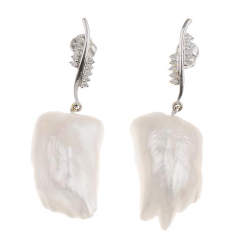 BAROQUE PEARL DROP EARRINGS