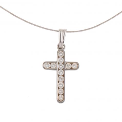 DIAMOND CROSS PENDANT.